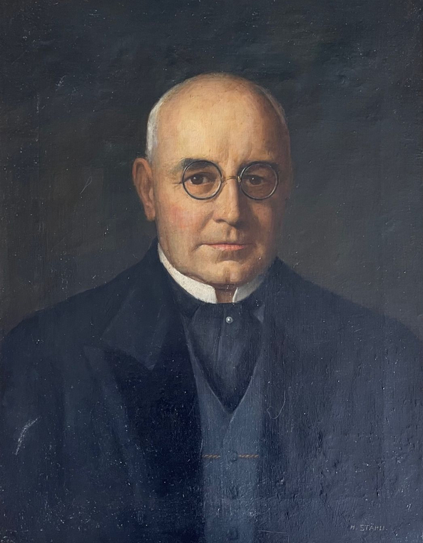 Portrait d'homme, huile sur toile 63 x 50 cm