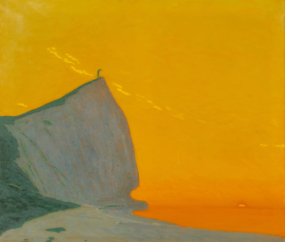 L'homme solitaire sur la falaise, 1928