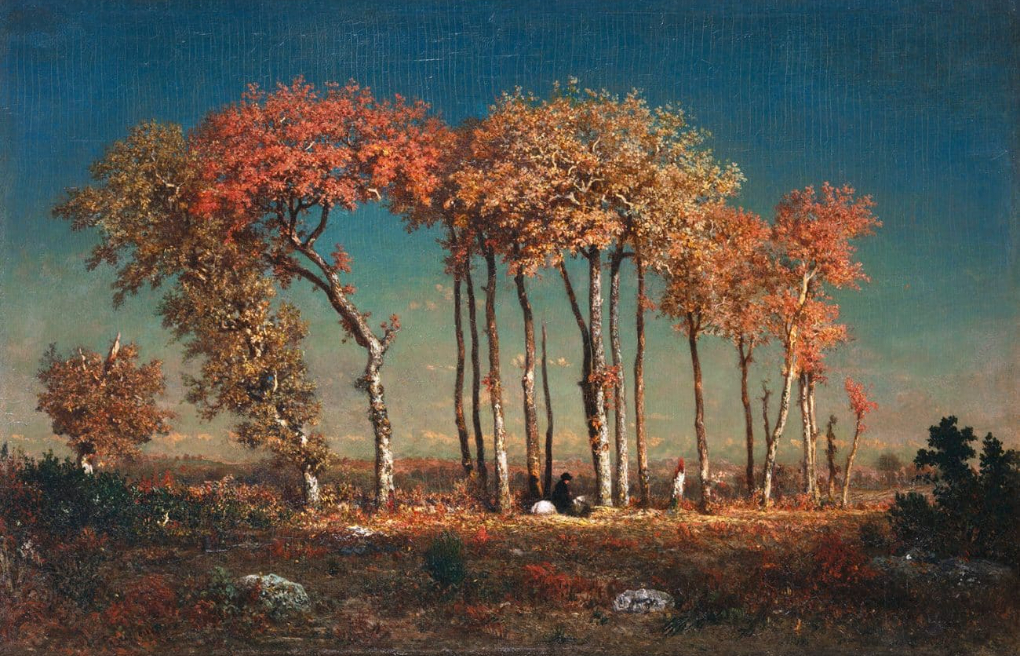Sous les hêtres, le soir ou Le Curé, 1842-1843