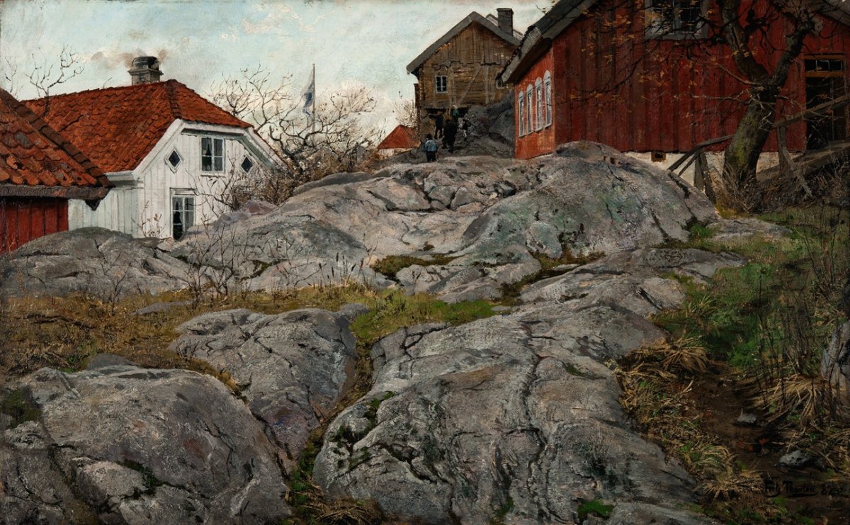 Rocher, motif de Kragerö (1882)