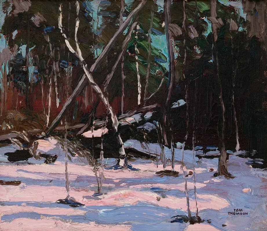 Neige précoce, parc Algonquin (vers 1914)