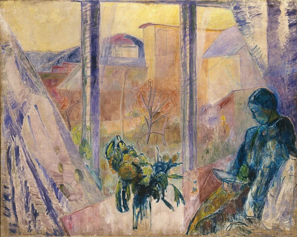 Gudrun et Agnès à la fenêtre (1918)