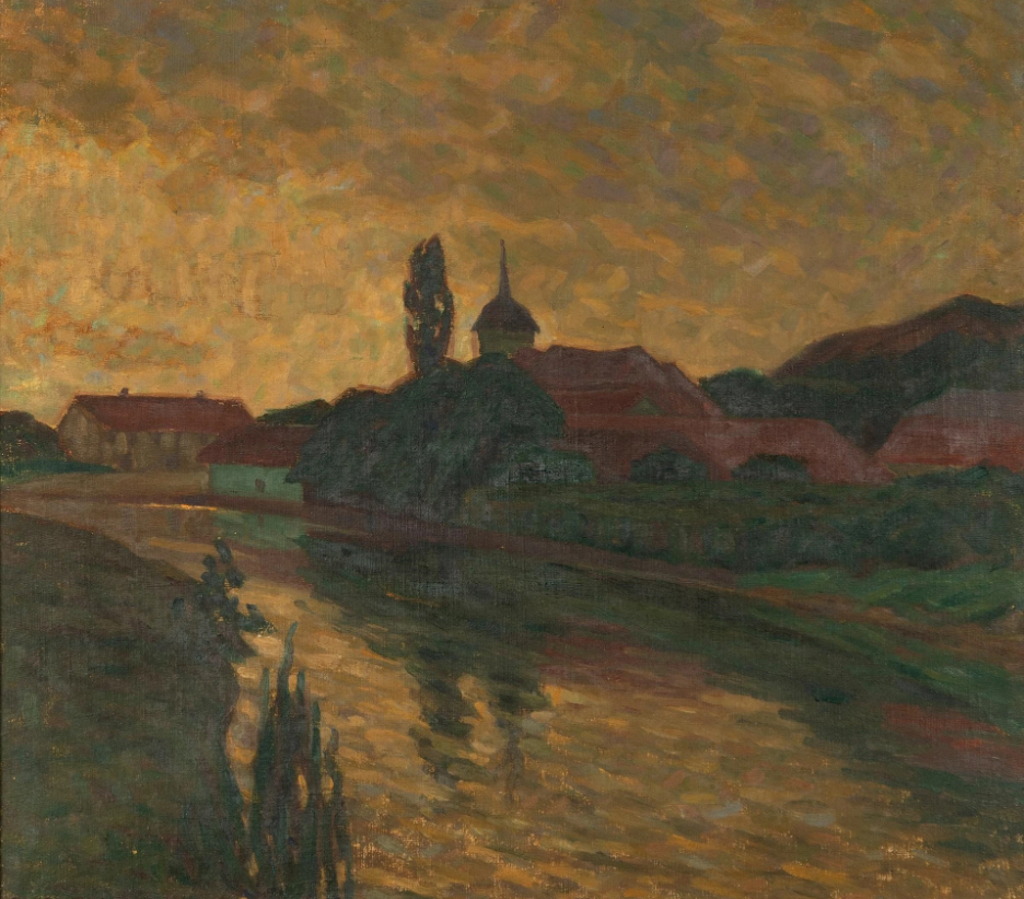 Vue de la ville depuis le canal, 1908