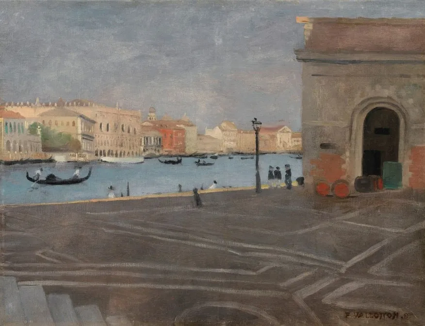 Venise, l'ancienne douane et le Grand Canal, environ 1902