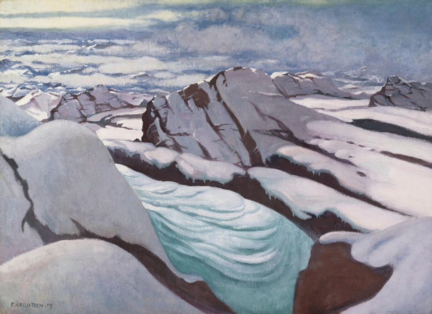 Hautes Alpes, glaciers et pics neigeux, 1919, huile sur toile, 73 x 100 cm