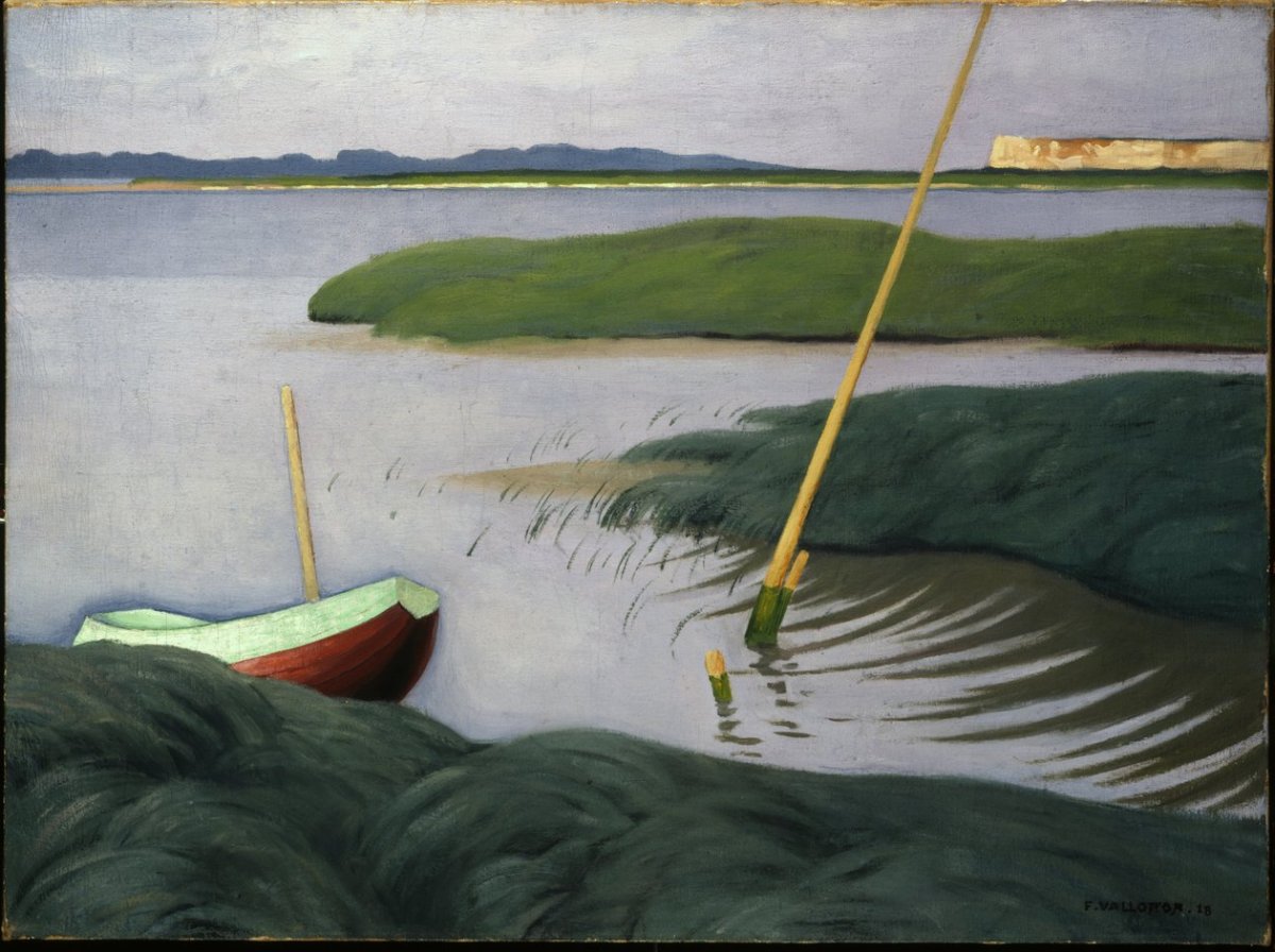 Bateau à Berville, 1918
