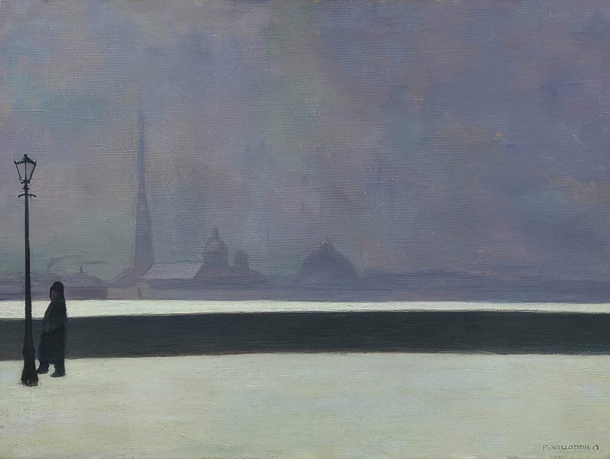 La Néva, brume légère, 1913