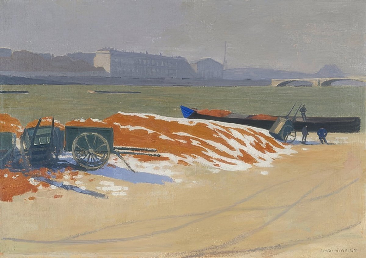 Quai de Seine au sable rouge, 1901 