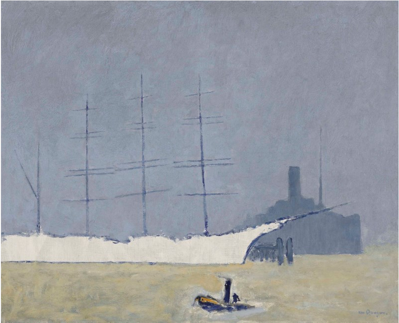 Rotterdam, le bâteau blanc