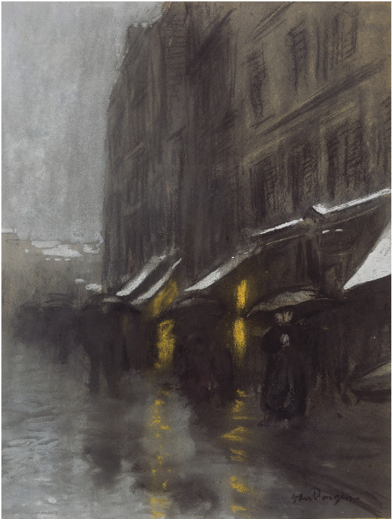 Scène de rue, vers 1895