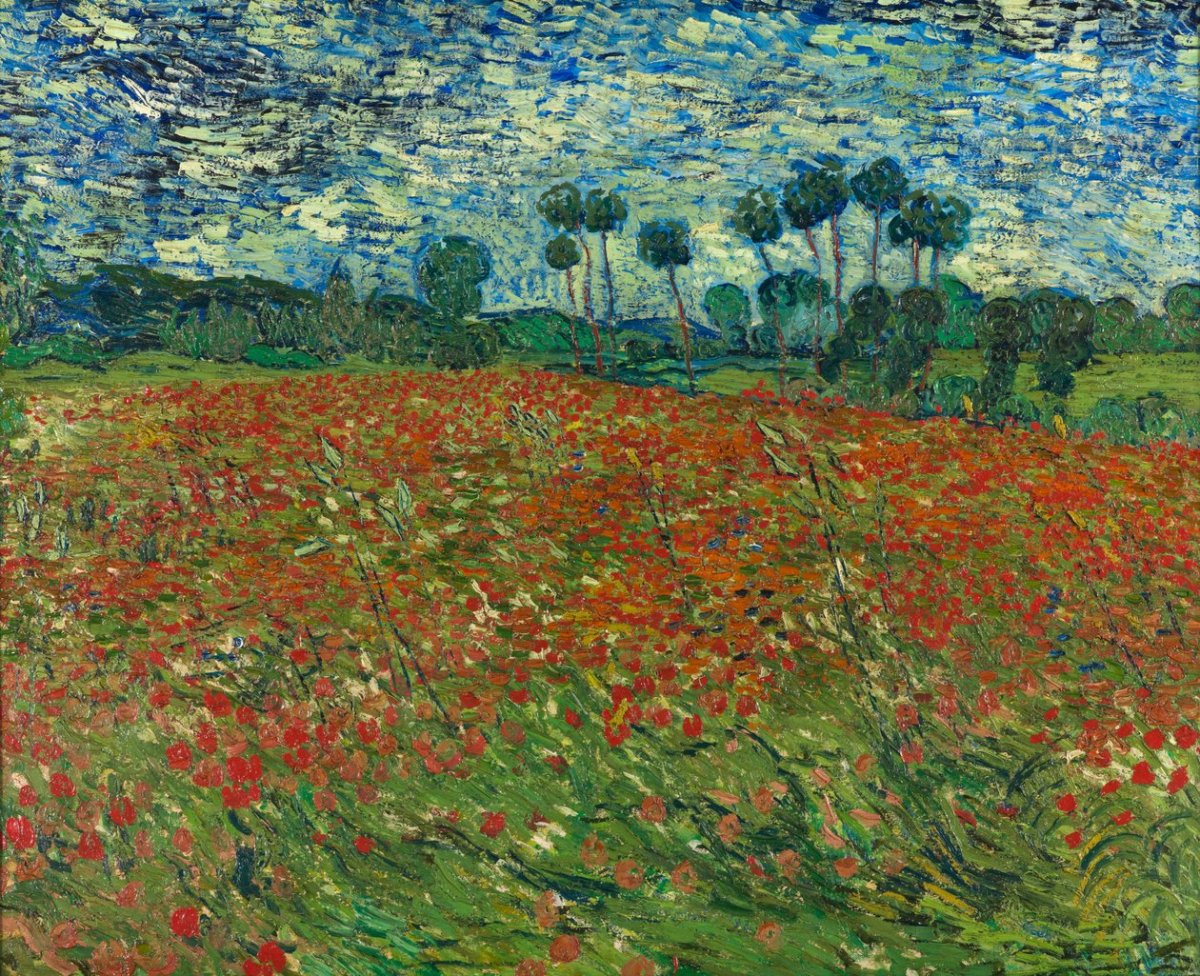 Champ de coquelicots, 1890