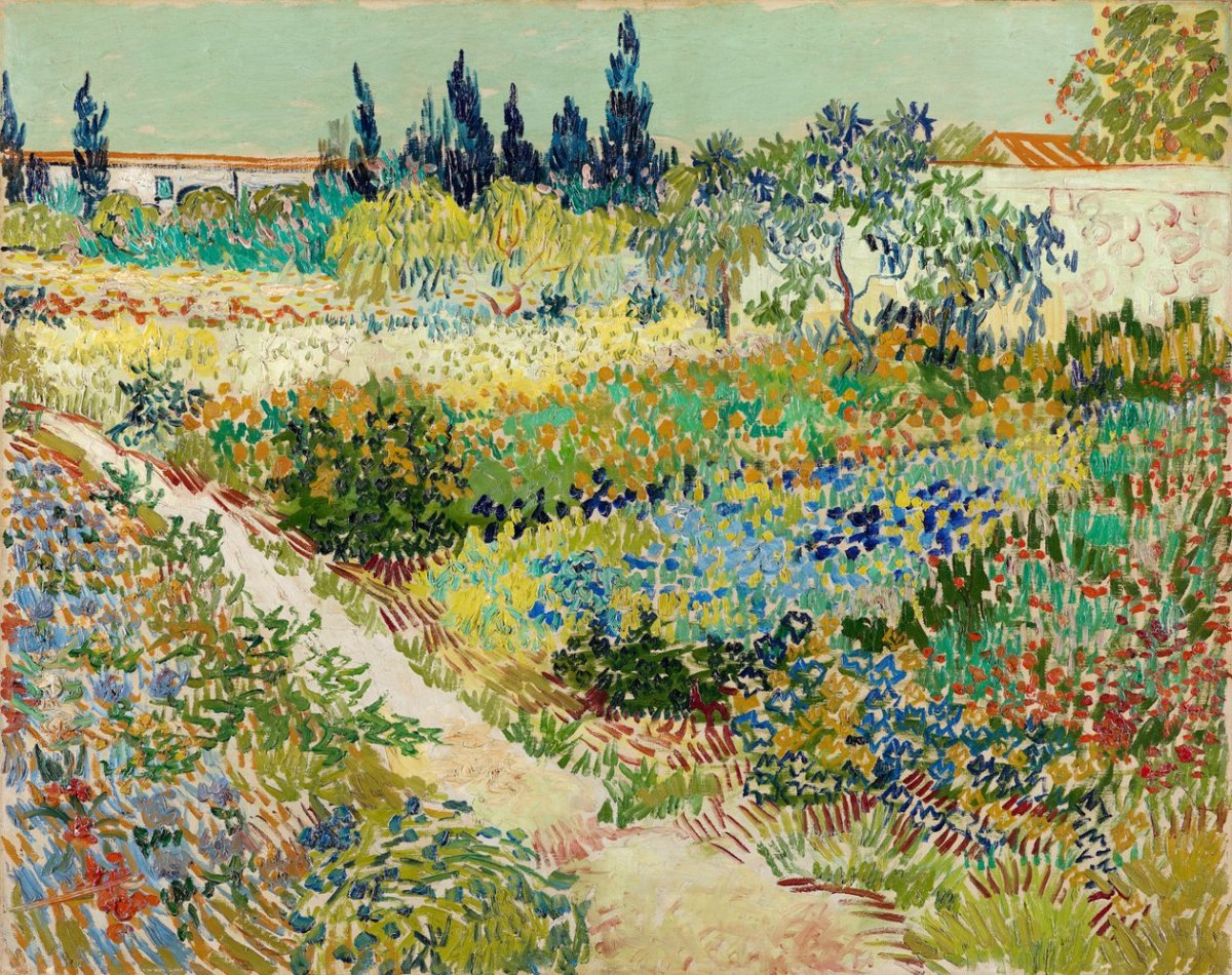 Le jardin d'Arles, 1888