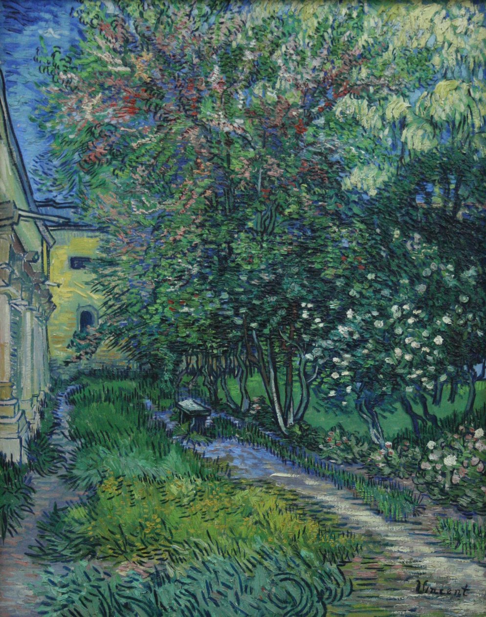 Le jardin de l'établissement de Saint-Rémy, 1889