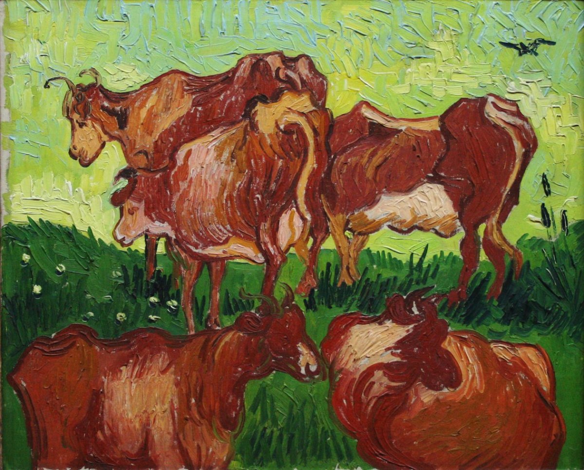 Les vaches dans le pré