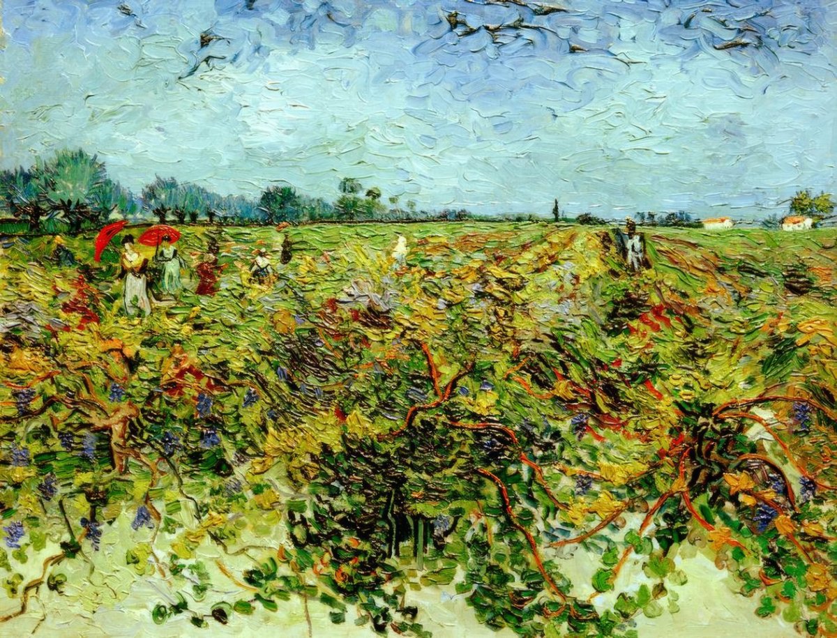 Le vignoble vert, 1888