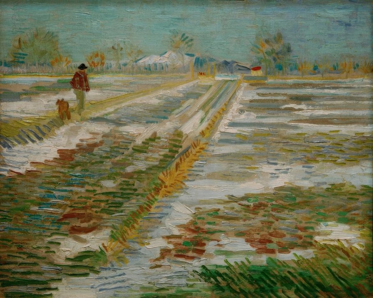 Paysage avec neige, 1888