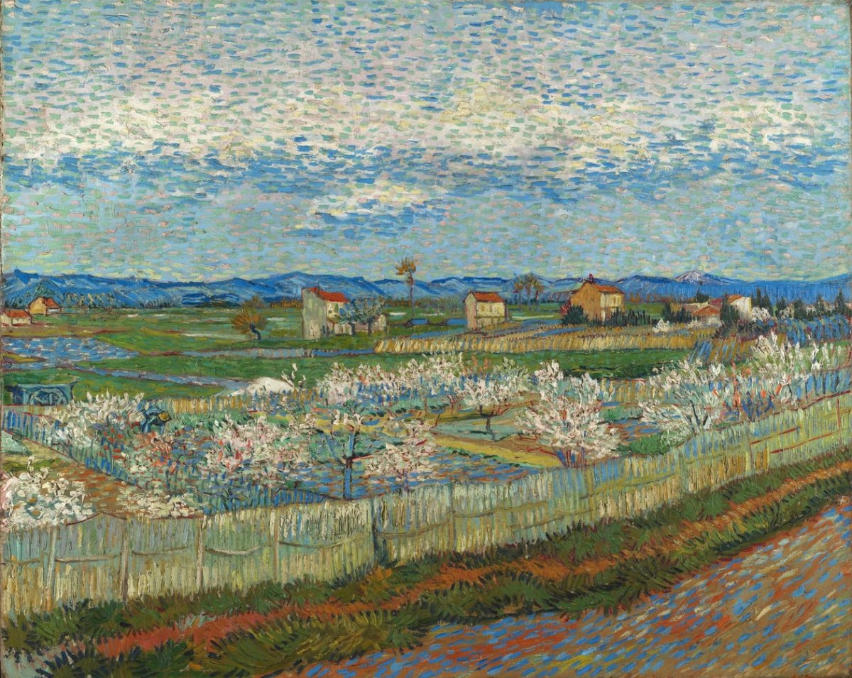 Pêchers en fleurs, 1889