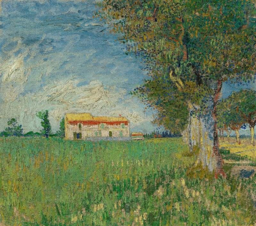 Ferme dans un champ de blé, 1888