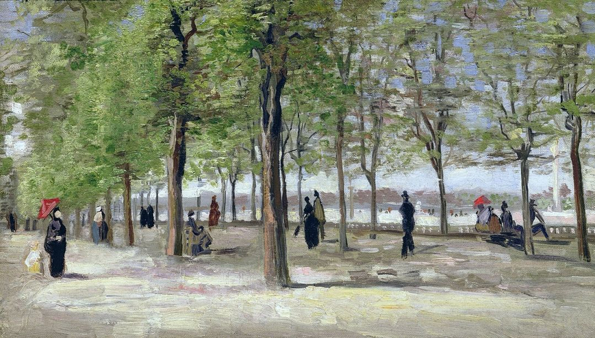 Ruelle au jardin du Luxembourg, 1886