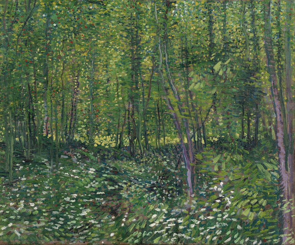 Arbres et broussailles (1887)