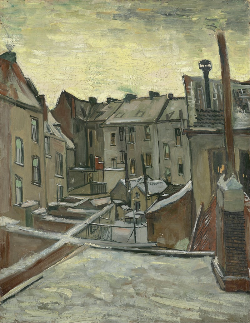Maisons vues de l'arrière (1885 - 1886)