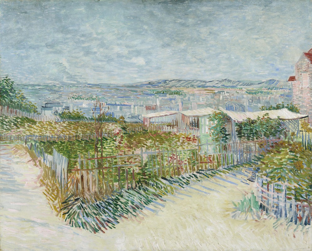 Montmartre ; derrière le Moulin de la Galette (1887)