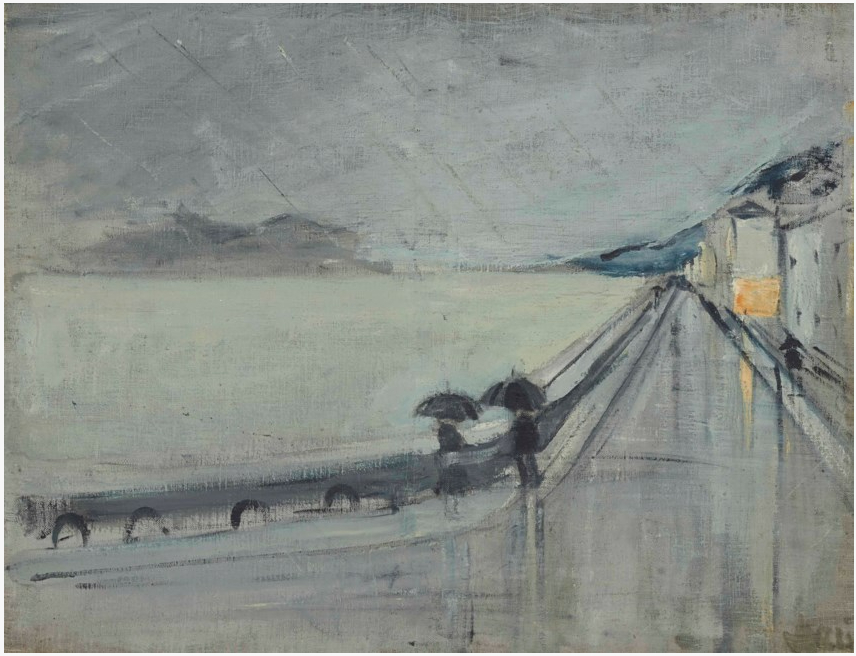 Ascona sous la pluie, 1953