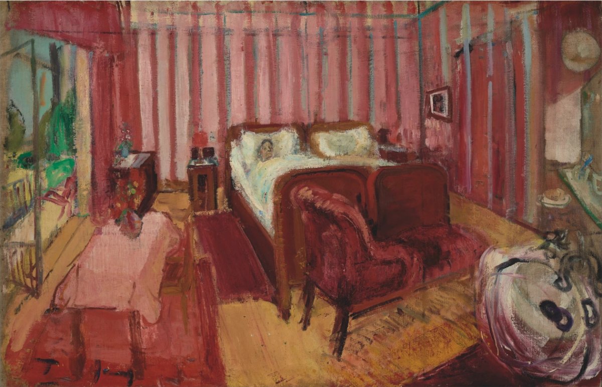 Ma mère malade à Rheinenfeld, 1952