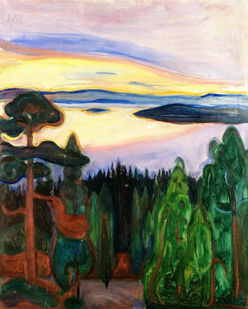 Sunset, Nordstrand 1900 - 80 x 65.5 cm
