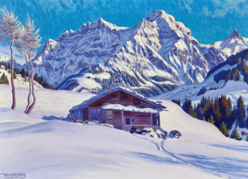 Hiver à Adelboden, 1920