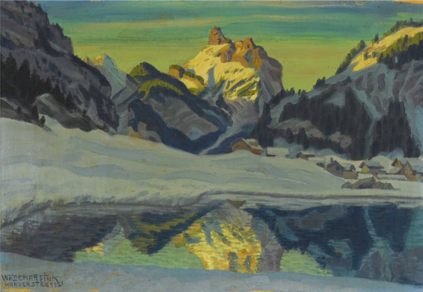 Matin d'hiver près de Kandersteg, 1921