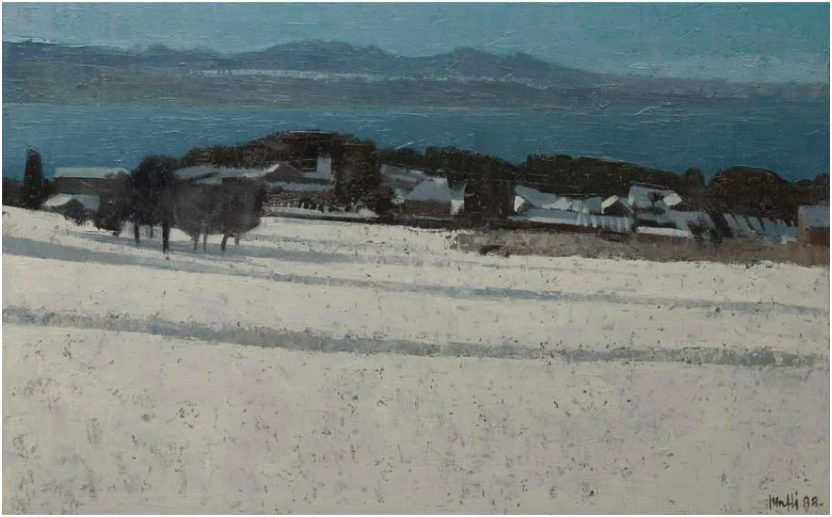 Le Lavaux sous la neige, 1988