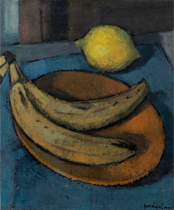Nature morte aux bananes et au citron