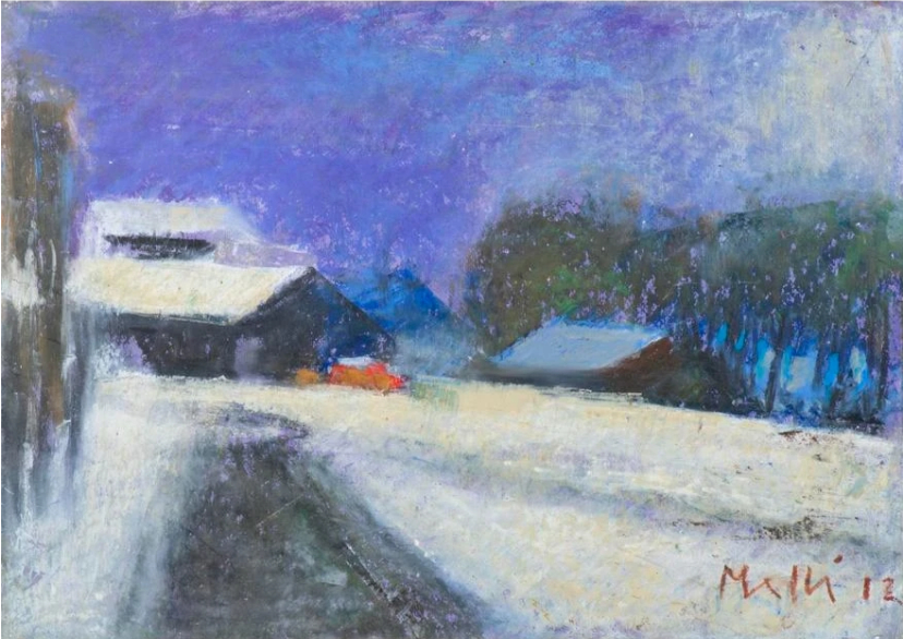 Village sous la neige, 2012