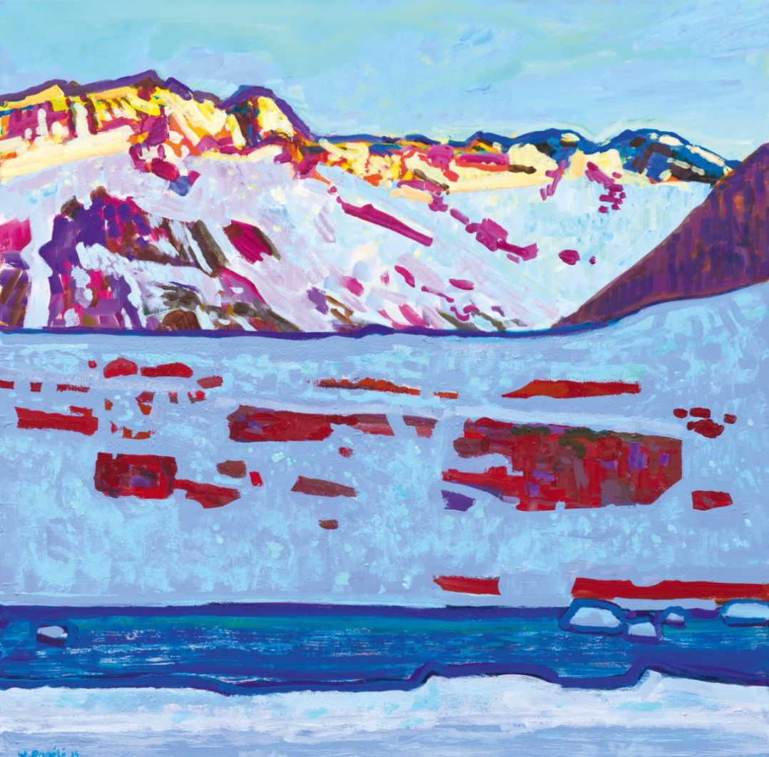 Le soleil arrive. Paysage hivernal de Suisse centrale, 2015