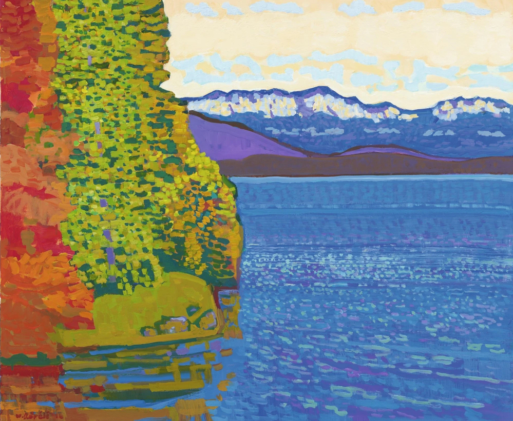 Rivage tranquille, lac de Thoune, 2016