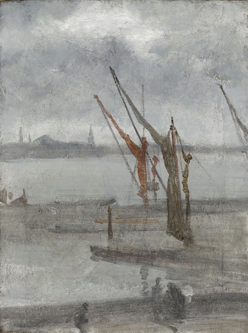 Gris et argent - quai de Chelsea (vers 1864-1868)