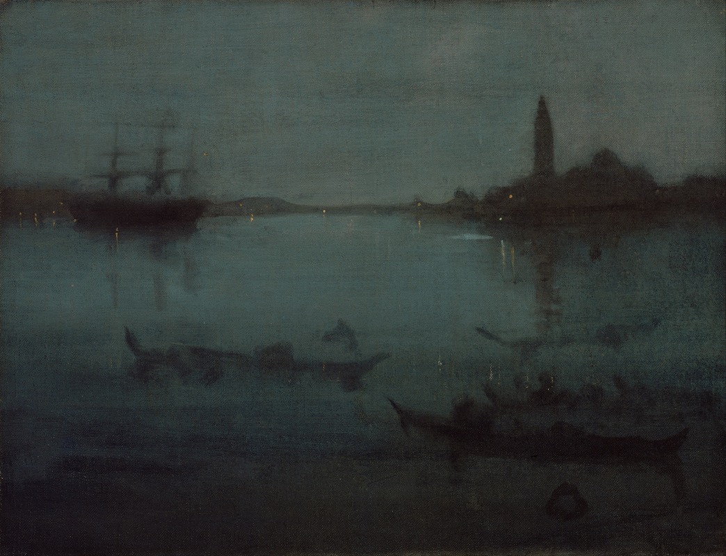 Nocturne en bleu et argent - La lagune, Venise (entre 1879 et 1880)