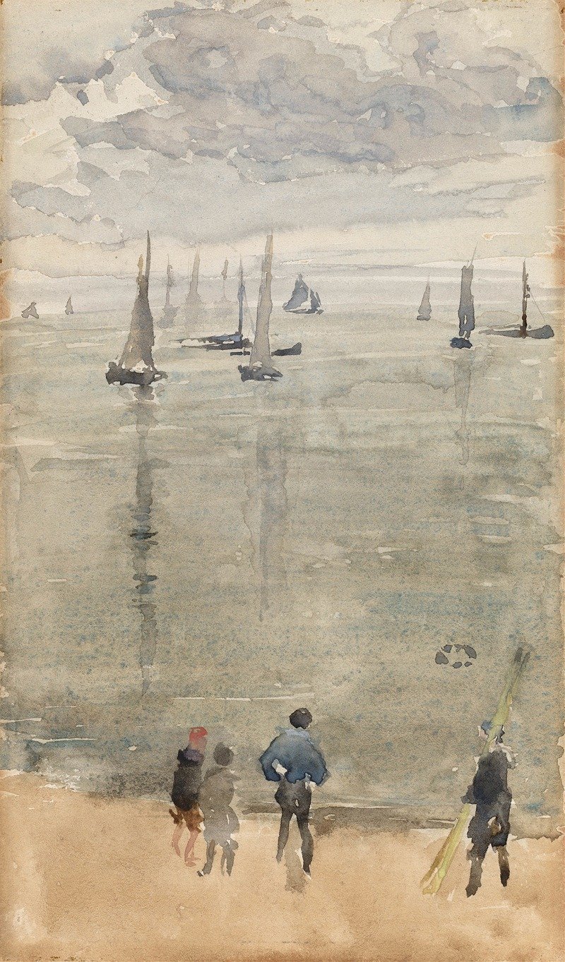 Violet... Le retour des bateaux de pêche (vers 1885)