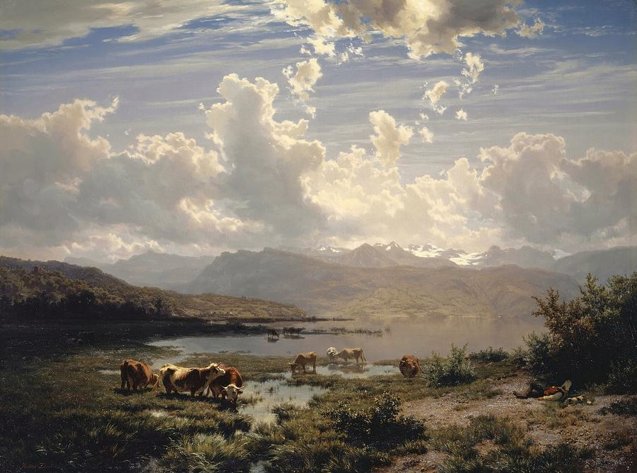 Paysage au lac des Quatre-Cantons