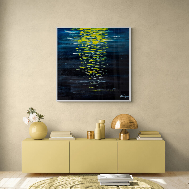 Reflets de lumière sur l'eau 