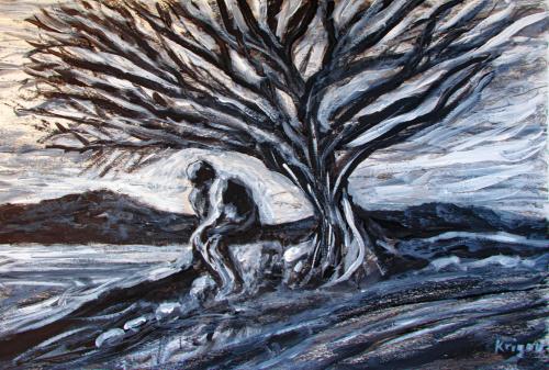 Le penseur sur la colline - Réf. CS1523