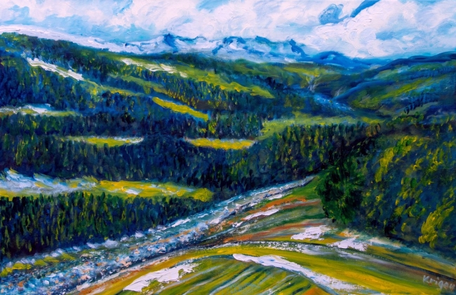 La rivière dans la montagne - réf. CS5122