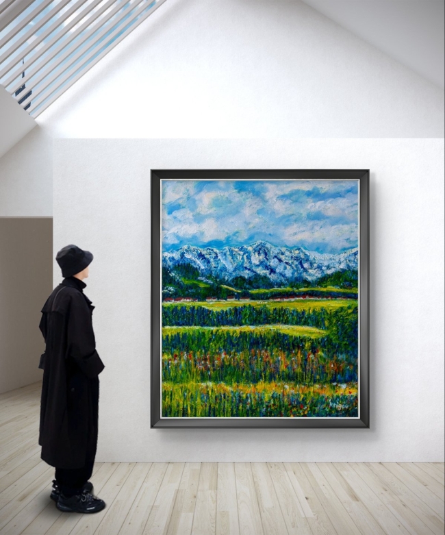 Paysage à l&#039;apparence helvétique - Réf. CS11221