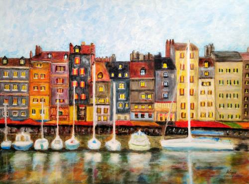 Marine du port d&#039;Honfleur - Réf. CS0321