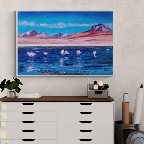 Flamingos en Sur Lipez - Bolivia - Réf. CS1720