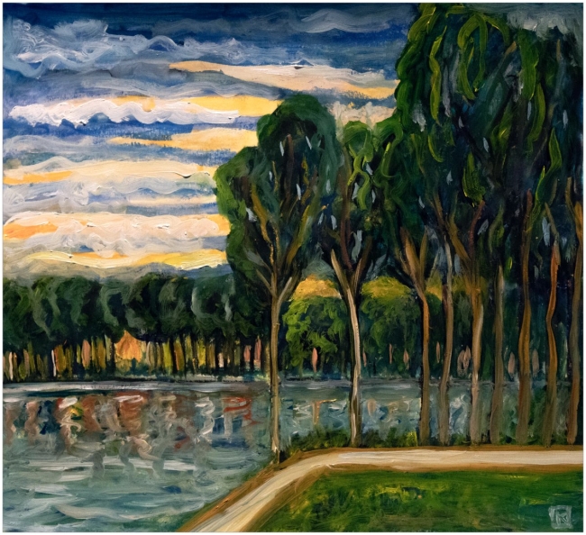 La nuit tombe sur le parc de Sceaux - Réf. CS9523