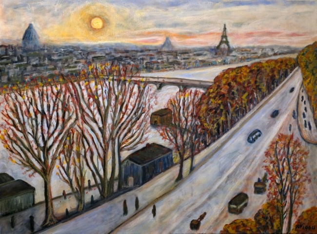 Quai de Seine en automne - réf. CS0924