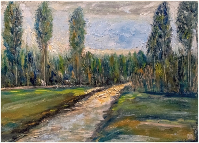 Le chemin qui débouche de la forêt - réf. CS12924