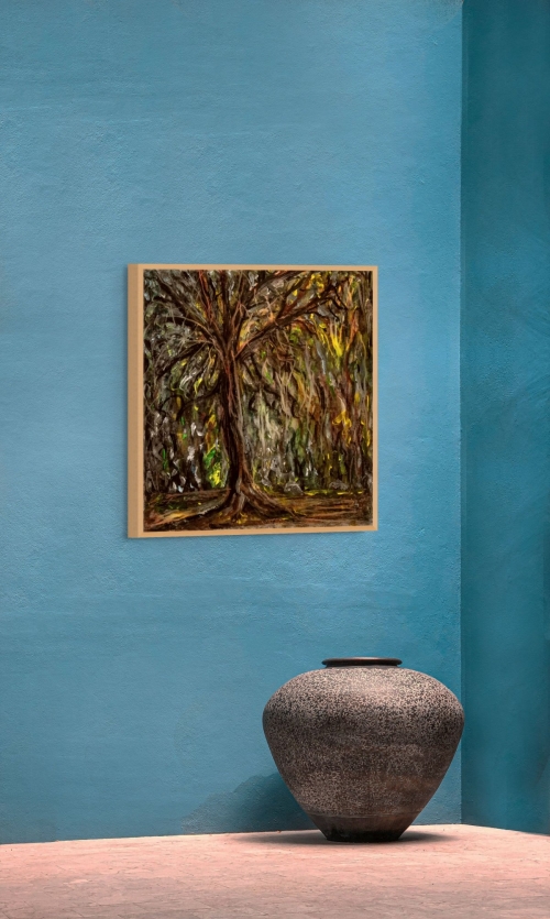 Arbre, racines et fourrées - réf. CS13324